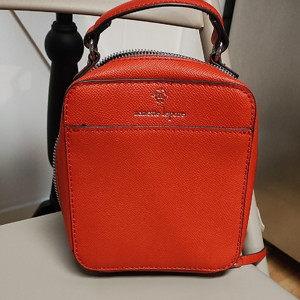 Nanette Lepore Orange Mini Top-Handle Crossbody Bag